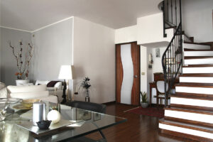 Simpson Sapele Mahogany with Satin Etch Glass