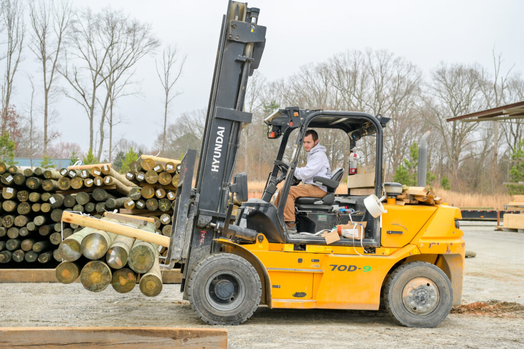 Tyler on Forklift at Hoke Building Supply Tyler on Forklift at Hoke Building Supply